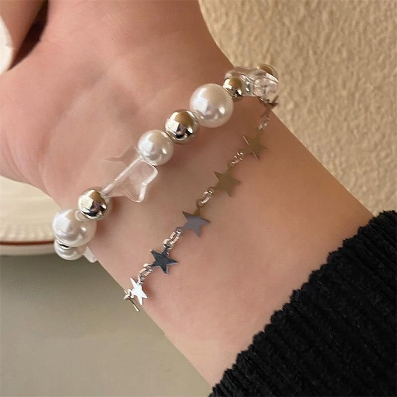 Layered Blessed Sweet Alloy Bracelet Jewelry Silver For Wedding Daily Holiday Prom Festival