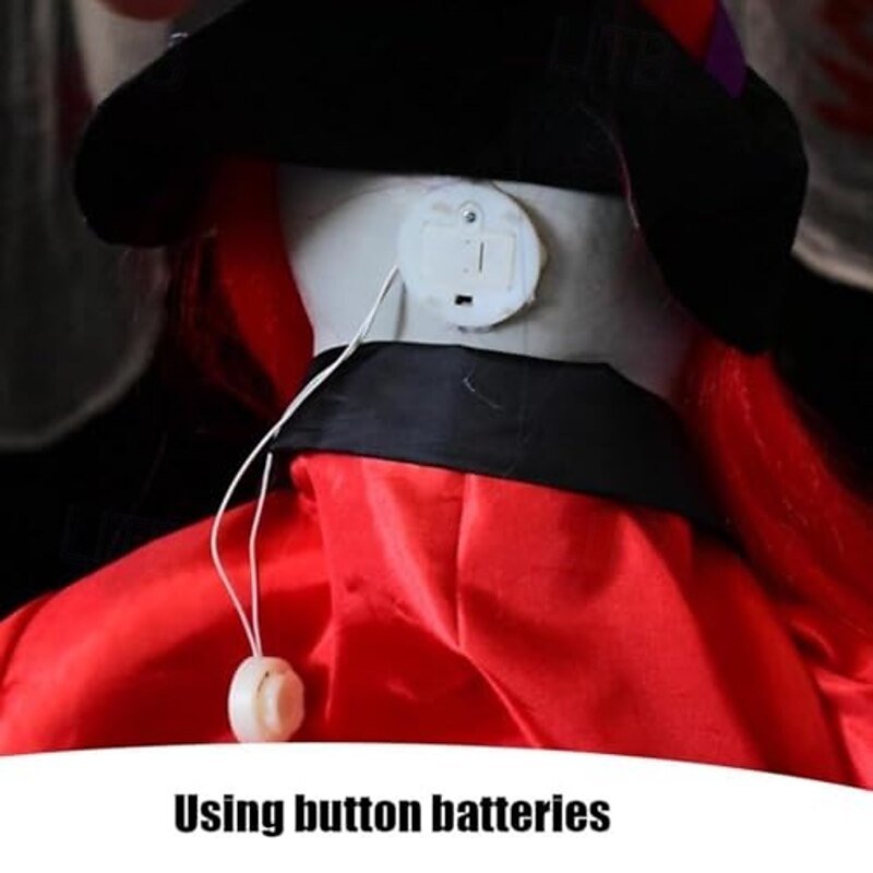 Scary Zombie Clown Halloween Decoration, with Light Up Eyes Sculpture Decorations Perfect for Halloween Party Outdoor Yard Garden Party Indoor Outdoor Decor2