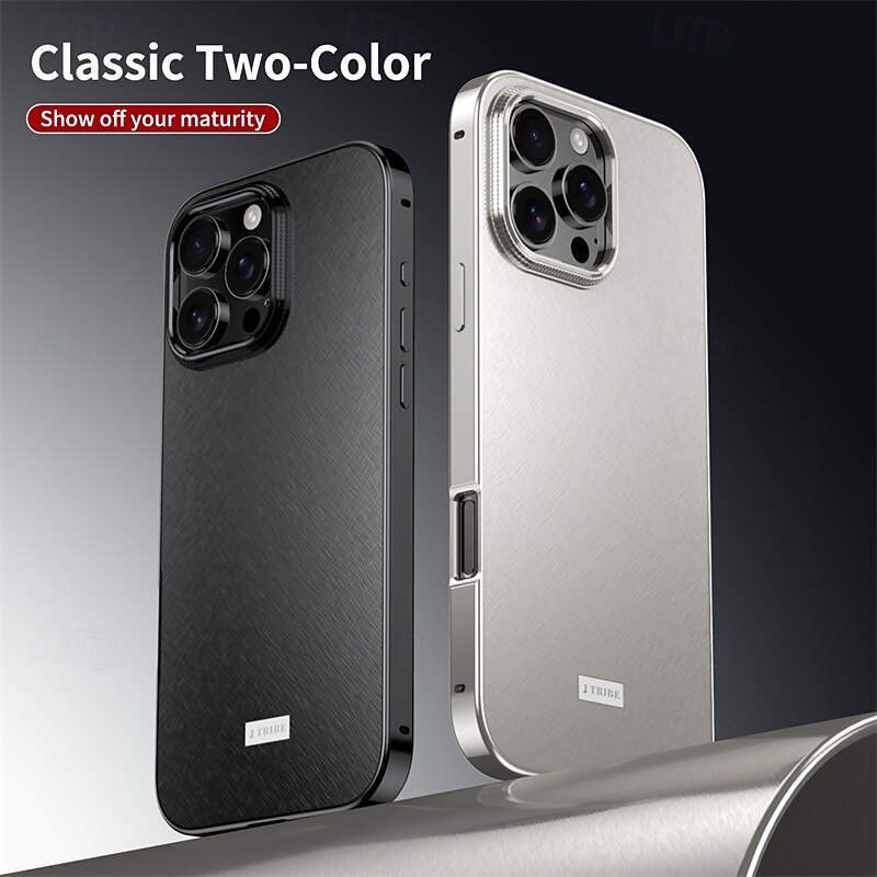 Phone Case For iPhone 16 Pro Max 15 14 Pro Max Back Cover Detachable Magnetic Shockproof PC Metal3