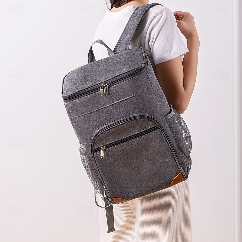 Lunch Bag for Women and Men for Back to School Office Picnic Hiking Beach Double Shoulder Picnic Backpack Insulated Cooler Bag Thickened Leak Proof Outdoor Lunch Tote with Large Capacity3