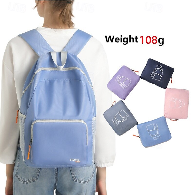 Ultralight Foldable Travel Backpack – 108g Waterproof Packable Daypack for Hiking, Camping, and Daily Use