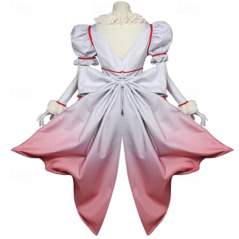 Clown Pennywise Halloween Costume It Horror Scary Costume Adults' Women's Halloween Carnival Performance Party Easy Halloween Costumes Dress Up3