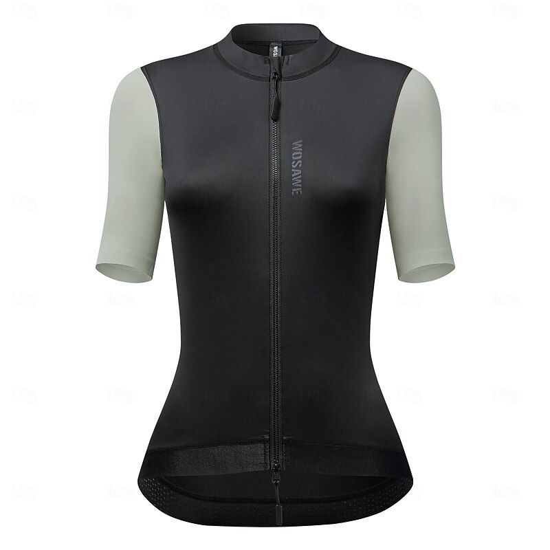 WOSAWE Women's Road Cycling Short Sleeve Slim & Thin Quick Dry Top High Stretch Breathable Cycling Jersey BD2514