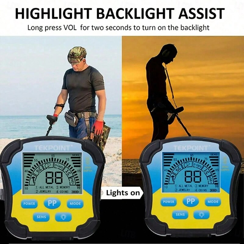 Metal Detector, Handheld Underground Metal Detector MD-8030 High Sensitivity Gold Digr Treasure Hunter Finder Pinpoint Detector,for Gold Detecting4