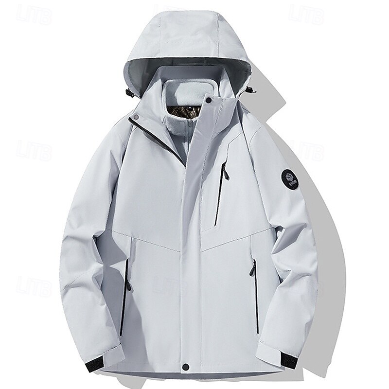 Women's Hiking Jacket Outdoor Waterproof Windproof Hiking Outfits Hiking Clothes Spring Autumn / Fall Top Camping / Hiking / Caving Running Solid Color Dark Pink Pink Red3