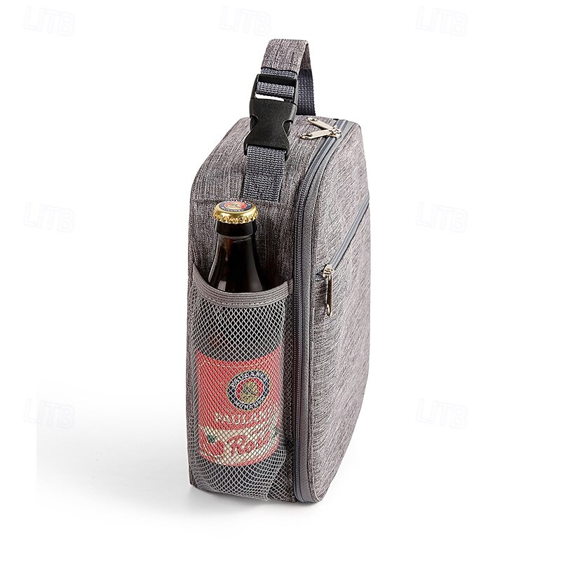 Lunch Bag for Women and Men for Back to School Office Picnic Hiking Beach Business Adult Insulated Tote Thickened Aluminum Foil Oxford Cloth European Style Picnic Cooler Bag for Kids Lunch3