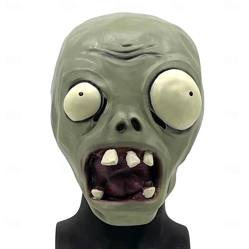Zombie Halloween Mask Plants vs Zombies Horror Scary Full Face Adults' Men's Women's Unisex Halloween Performance Party Easy Halloween Costumes Dress Up4