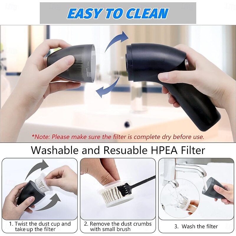 4.3Kpa Keyboard Vacuum Cleaner Mini, Handheld Computer Vacuum Cordless for Car Laptop Sewing Machine Portable Keyboard Vac USB Desk Crumbs Dust Cleaners4