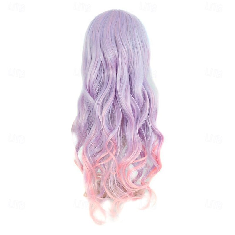 Beautiful Long Wavy Harajuku Style Cosplay Wig  Halloween Cosplay Party Wigs2