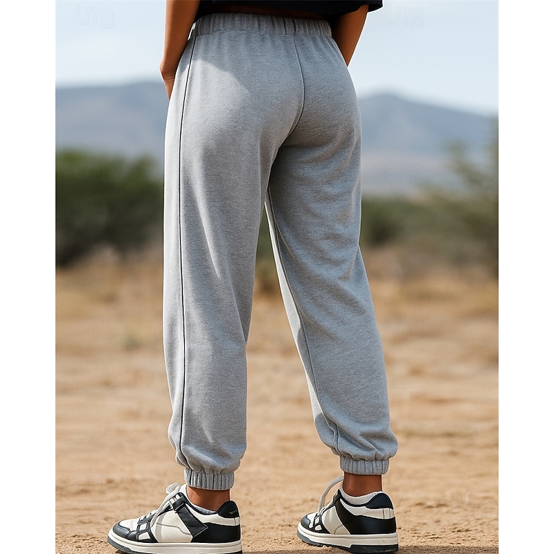 Men's Running Pants Sports Trousers Jogger Sweatpants Pocket Drawstring Bottoms Athleisure Gym Workout Lightweight Breathable Fishing Hiking Running Loose Fit Sportswear Activewear Solid Colored2