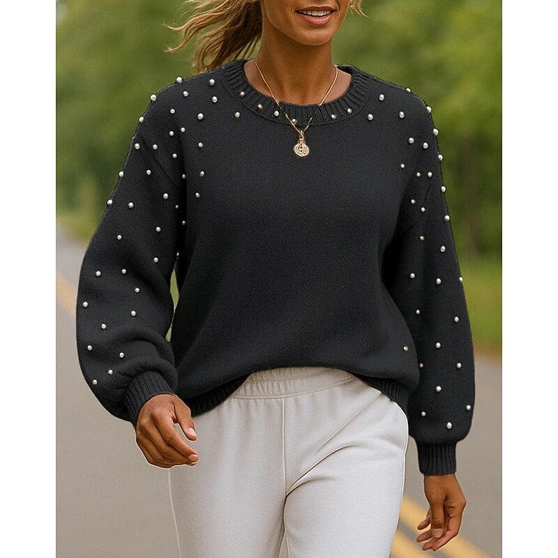 Women's Casual Tops Pullover Sweater Long Sleeve Top Athleisure Solid Colored Fashion Outdoor Running Sportswear Activewear Black Green Khaki4