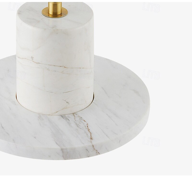 Modern Geometric Marble Pendant Light, Nordic Artistic Design, 23cm Height, Warm White/White Light, E26/E27, Adjustable Chain4