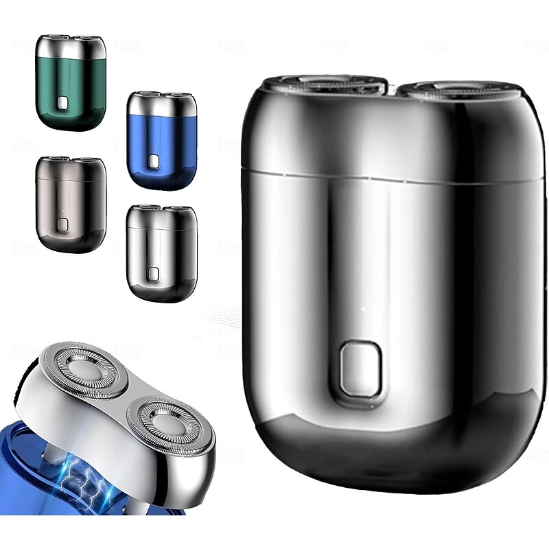 Pocket Shaver USB Mini Shavers for Men Mini Dual-Head Electric Shaver Ideal Gift for Men, Boyfriends, Fathers, Travelers And Businessmen2