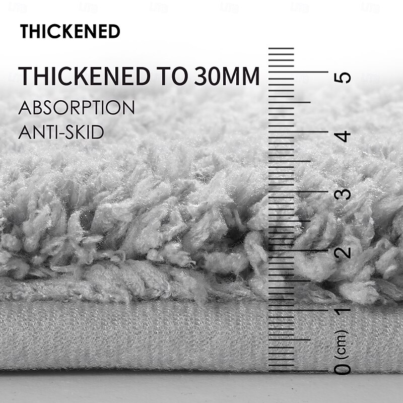 Bath Mat Absorbent Quick Dry Non Slip Thickened Bathroom Rug for Toilet Entryway Washroom Door Soft Water Absorption Floor Carpet for Home Use3