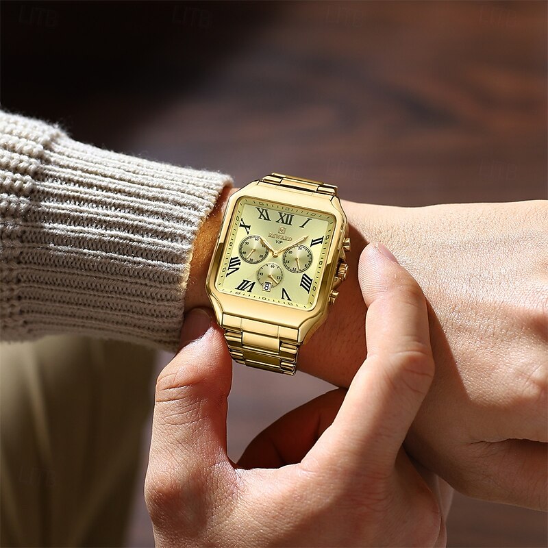 REWARD Men Quartz Watch Outdoor Sports Fashion Casual Luminous Calendar Chronograph Waterproof Steel Watch4