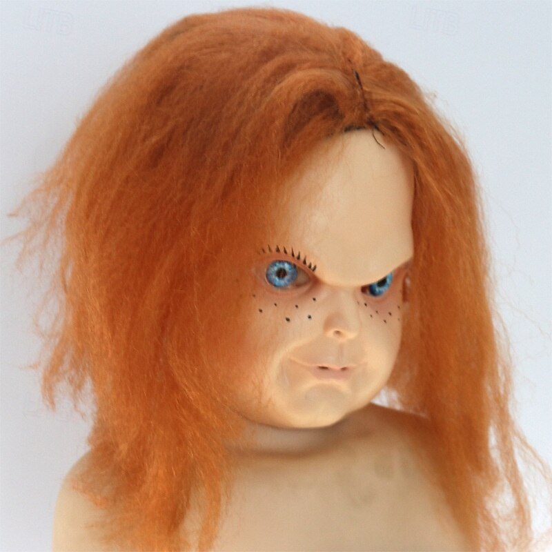 Chucky Scary Doll Halloween Mask Realistic Mask Chucky Horror Scary Full Head Adults' Men's Women's Halloween Carnival Performance Party Easy Halloween Costumes Dress Up3