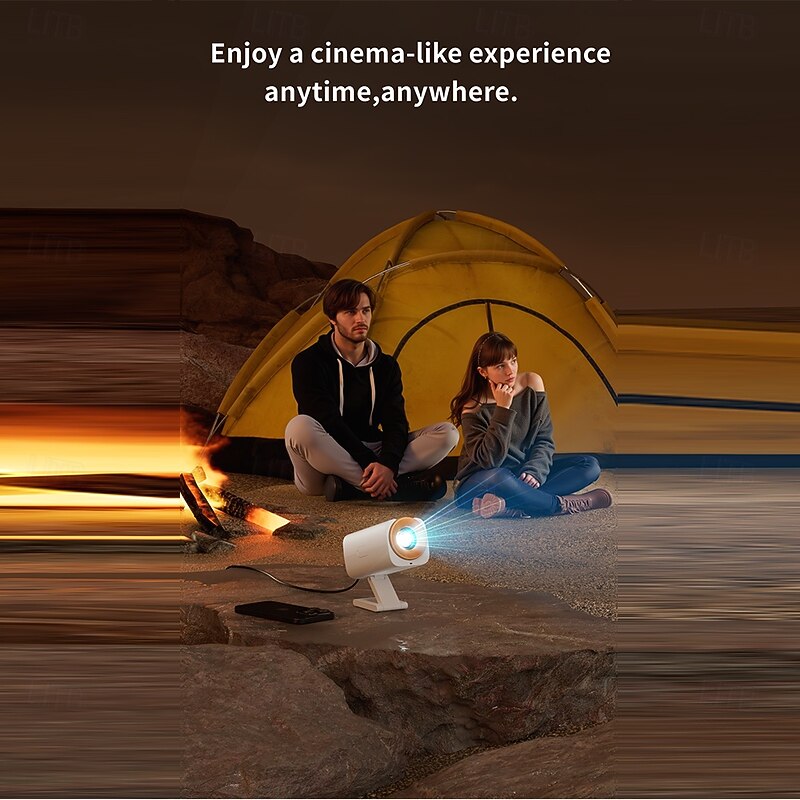 Super Convenient Mini Projection Home Theater 1080p Android Intelligent High-definition Home Wireless Projection Android Version Supports Wireless Same Screen Mobile Phones Supports USB Flash Drives2