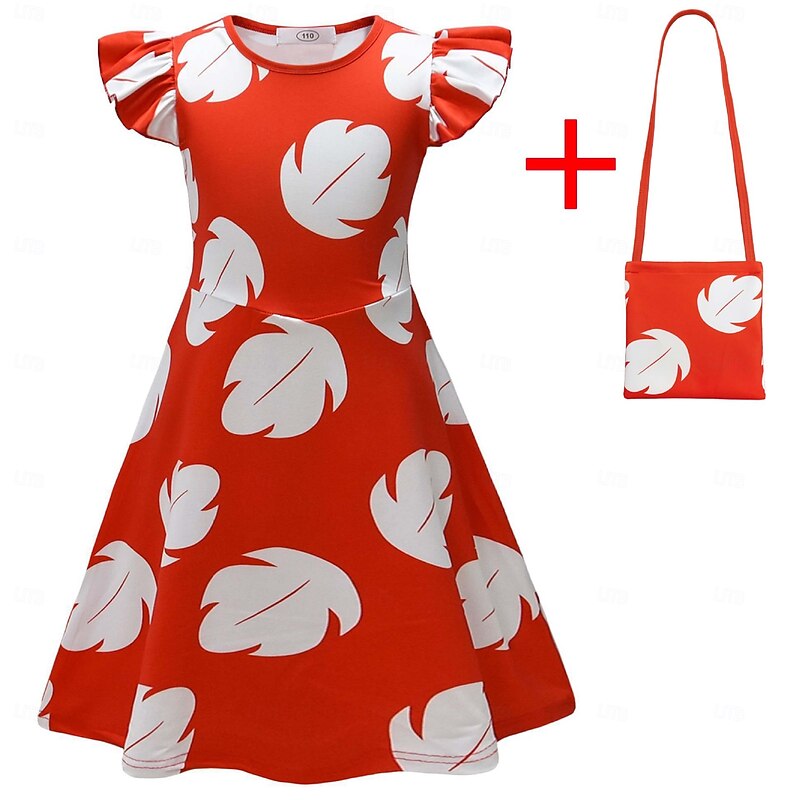 Lilo Dress Bag Adventure Movie Cosplay Movie Cosplay for Girls' Kid's Halloween Carnival World Book Day Performance Educational Dress Up School Event Dress Up2