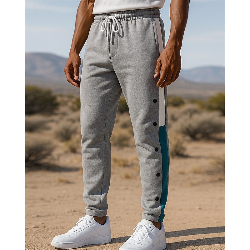 Men's Running Pants Sports Trousers Jogger Sweatpants Pockets Drawstring Pants / Trousers Sports & Outdoor Casual Fall Lightweight Breathable Fishing Hiking Running Loose Fit Sportswear Activewear