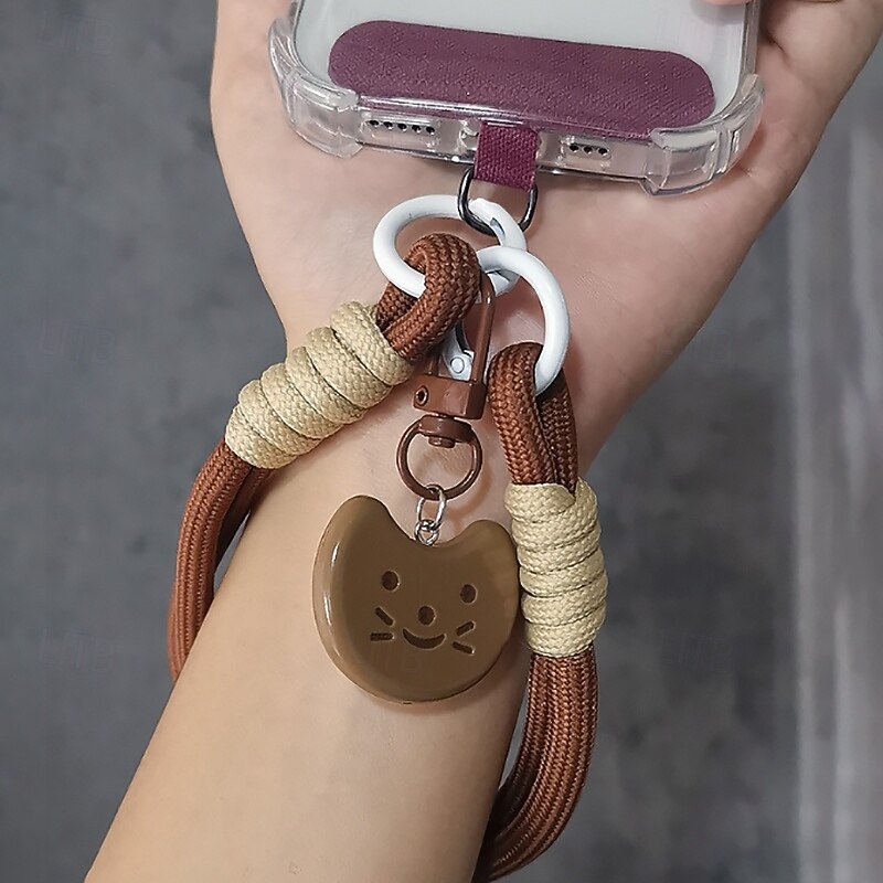 New Fashion Cat Fish Bone Pendant Hanging Rope Short Wrist Braided Rope Tourist Mountaineering Hand Rope3