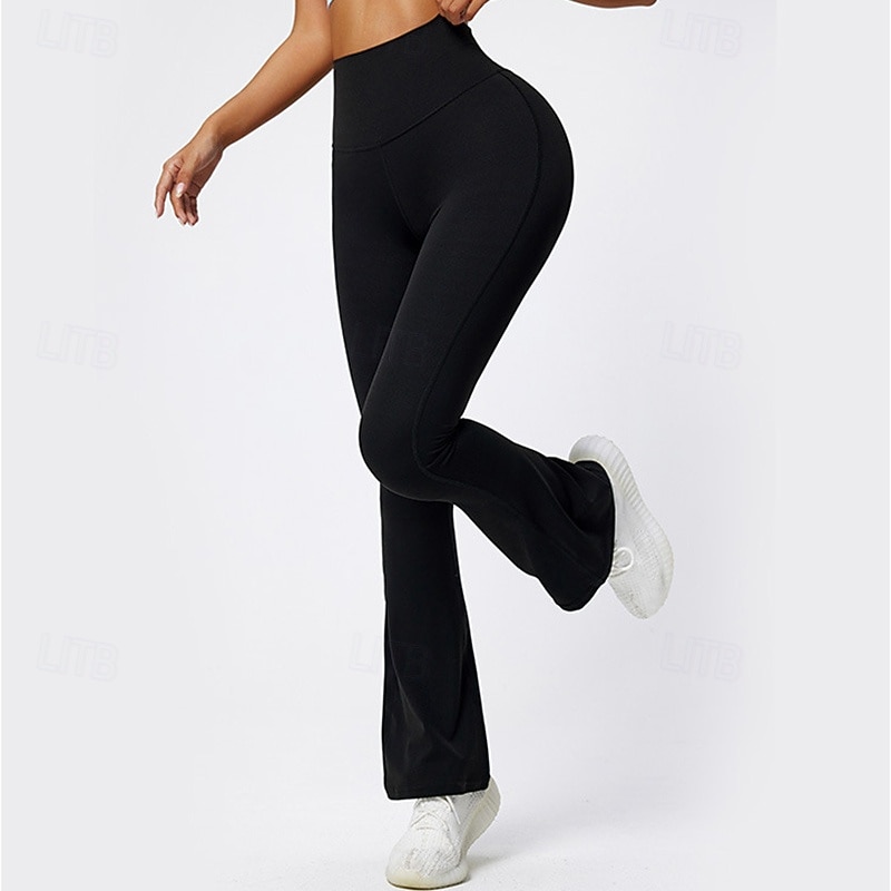Women's Fleece Capris Leggings Yoga Leggings Tummy Control High Waist Gym Workout Athletic Bottoms Solid Color Black Coffee Grey Fall Sports Activewear Tight Fit4