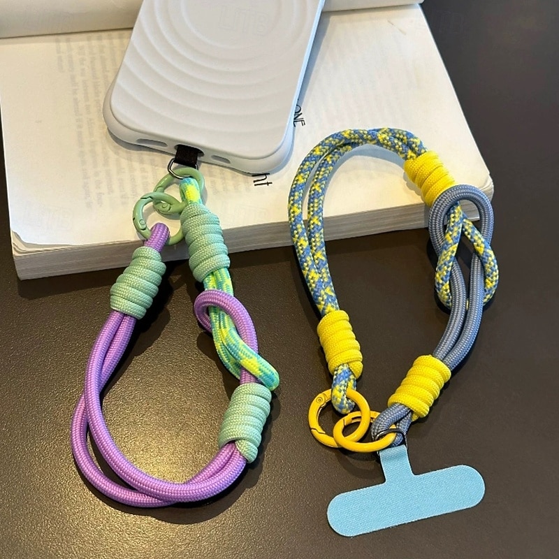 New Fashion Short Colorful Hanging Rope Handheld Wrist Rope Hanging Water Cup Outdoor Anti Loss Artifact Hanging Rope