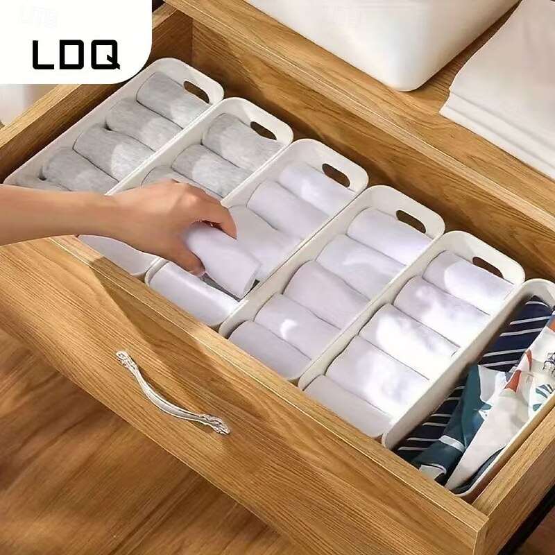 12pcs Durable Storage Bins, Stackable Plastic Organizer Bins with Handles, Space-Saving Drawers for Home, Closet, Office – Storage for Toys, Clothes, Books3