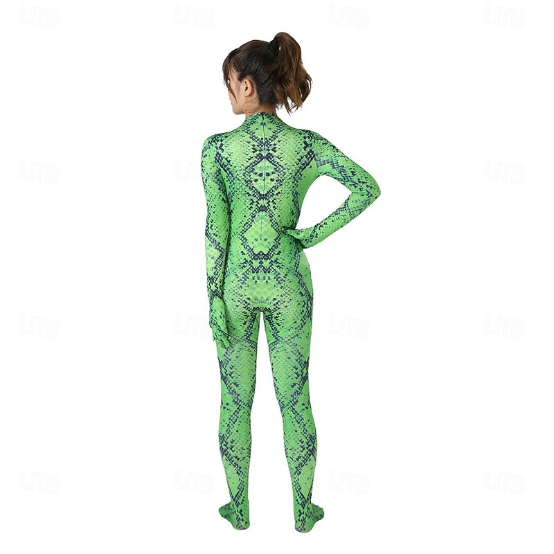 Zentai Suits Catsuit Skin Suit Printing Animal Carnival Costume Full Body Suit Men's Women's Boys' Cosplay Halloween Leopard Print Lycra Spandex Costume for Party Halloween Halloween Masquerade Kid's2