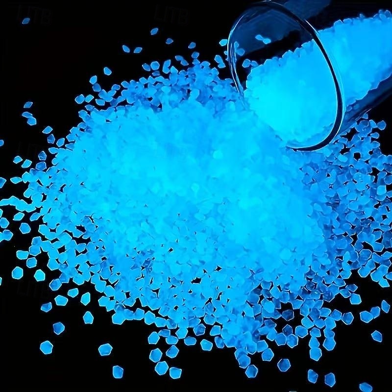 20000pcs Glow in The Dark Resin Pebbles, Durable Decorative Gravel for Garden, Pathway, Aquarium, Indoor Outdoor Party Decor3