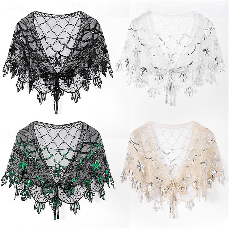 Women's Wrap Elegant Sun Protection Sleeveless Lace Wedding Wraps With Lace For Wedding Summer