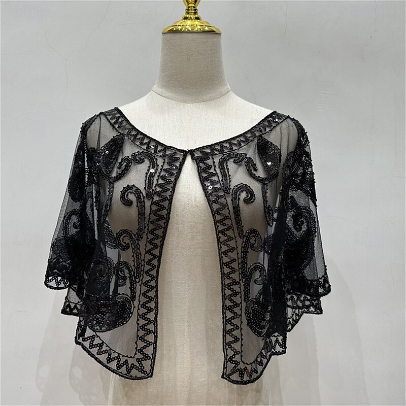 Women's Wrap Elegant Sun Protection Short Sleeve Lace Wedding Wraps With Lace For Wedding Summer3