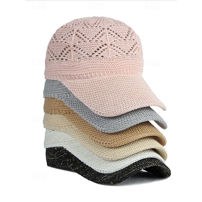 Women's Wide Brim Crochet Sun Hat with Hollow-Out Design – Lightweight Breathable Summer Cap for Outdoor Travel, Beach and Garden Wear4