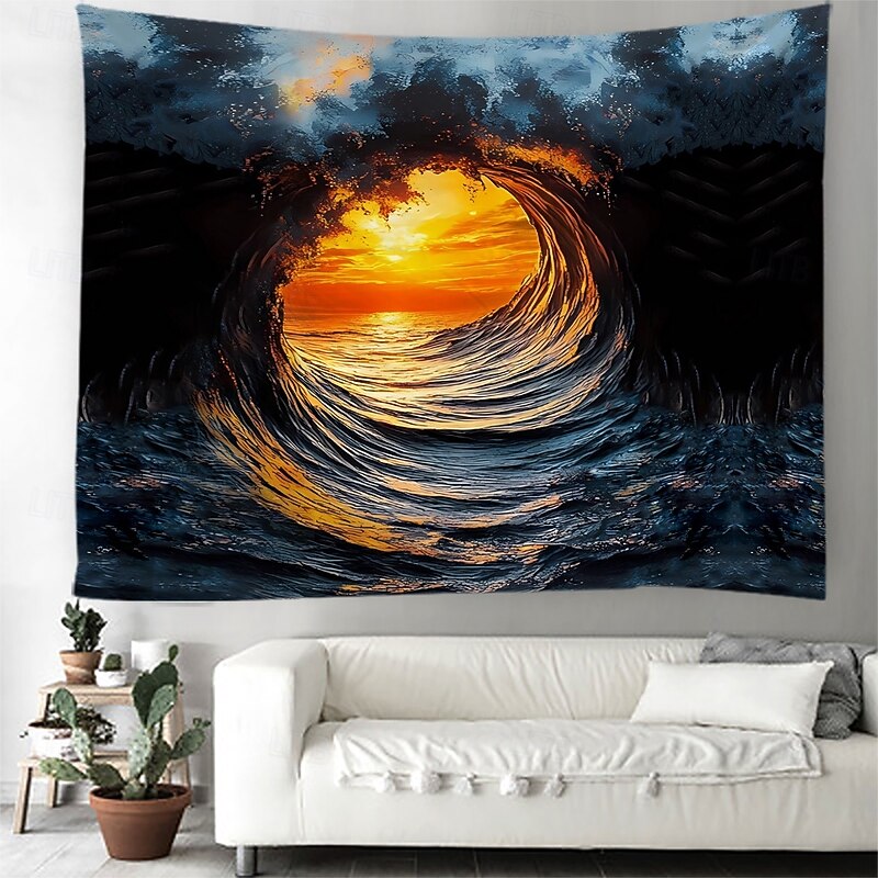 Nautical Hanging Tapestry Photograph Backdrop Wall Art Large Tapestry Mural Decor Blanket Curtain Home Bedroom Living Room Decoration Death Selfie Summer Ocean2