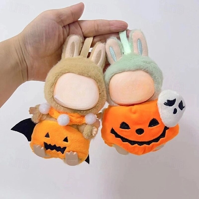Halloween Clothes Sets for 17cm Dolls(Only Clothing No Doll) Clothing Accessories, Soft Cotton Hats Outfits for Doll Garment Replacement