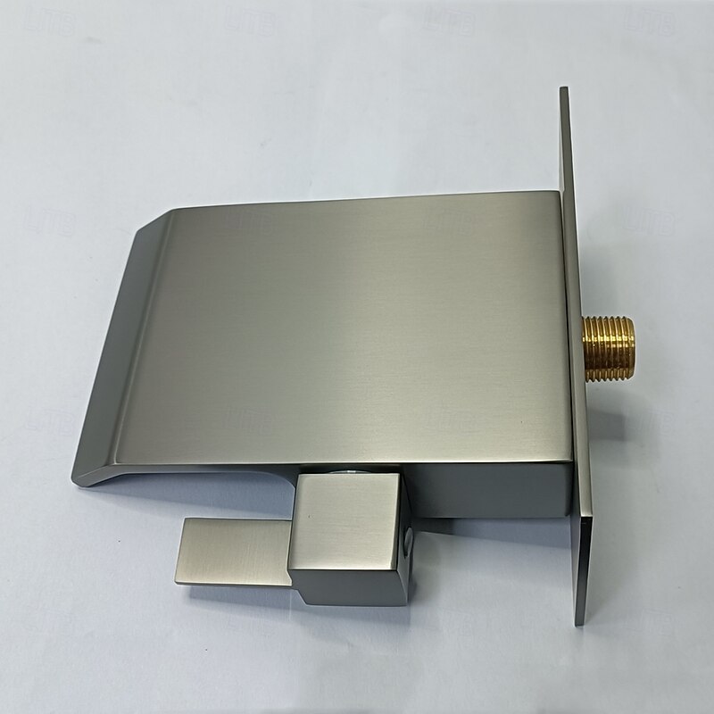 Bathroom Sink Faucet - Wall Mount / Waterfall Nickel Brushed / Electroplated Wall Mounted Wall mountedBath Taps3