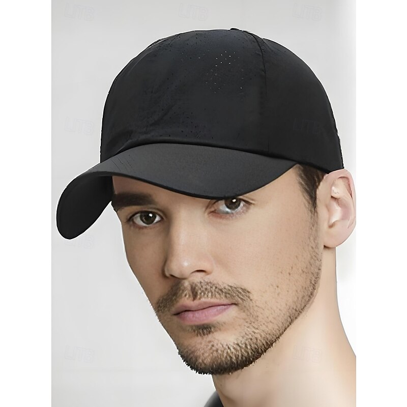 Men's Lightweight Breathable Baseball Cap – Quick-Dry Mesh Sports Hat with Adjustable Metal Buckle for Running, Golf, Hiking and Daily Wear2