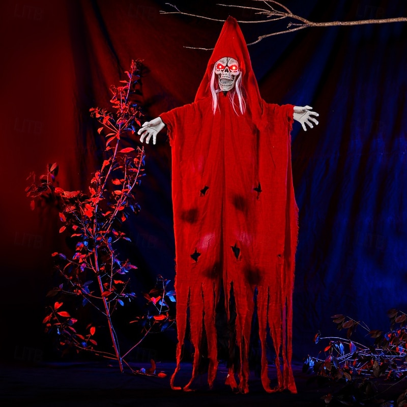 Halloween Decoration Hanging Ghost Scary Witch Hanging Ghost Skeleton Props for Haunted House Party Halloween Tree Decor