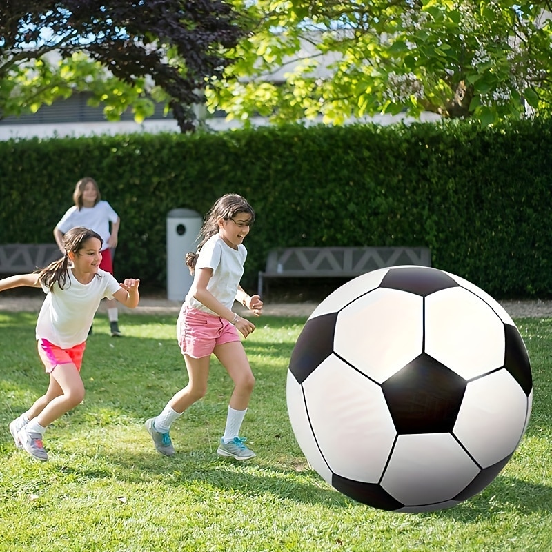 1pc 27.6In Large Thickened Large Inflatable Football Beach Ball Volleyball Water Toy Ball Family Festival Party Entertainment Items Indoor Outdoor Games Seaside Party Sports Event Supplies3