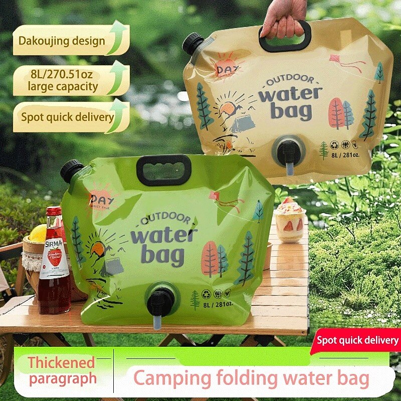 Durable Extra Thick Portable Water Storage Bag  Collapsible Design Secure Cap Feature Reinforced Design & Easy-to-Carry Handle for Camping Hiking & Travel Perfect for Outdoor Adventures & Holiday4