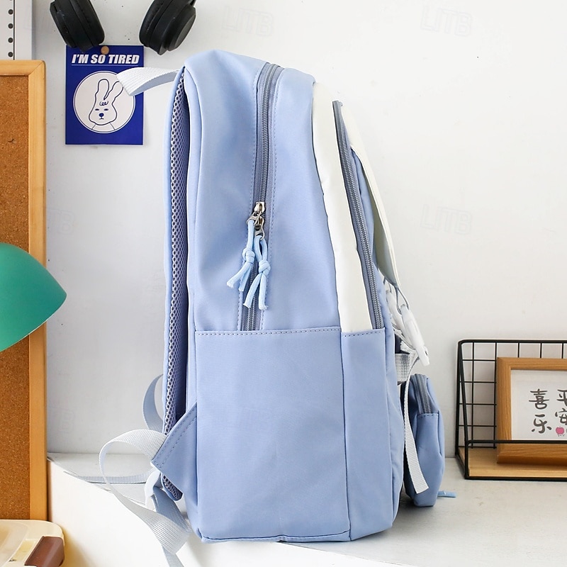 Back to School 4-Piece Pink Backpack Set for Girls – Includes School Bag, Tote, Pencil Case & Coin Purse – Cute Cartoon Design, Lightweight & Durable3