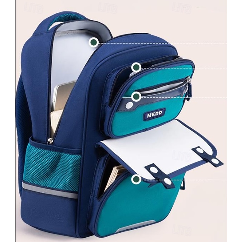 Boys School Backpack for Elementary Kids – Durable Waterproof Bookbag with Multiple Pockets, Structured Back to School Bag for Daily Use4