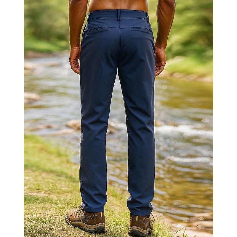 Men's Cargo Pants Hiking Pants Trousers Hiking Rain Pants Outdoor Regular Fit Waterproof Windproof Lightweight Bottoms Black Army Green Camping / Hiking Running S M L XL XXL2