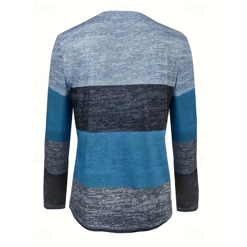 Women's T shirt Long Sleeve V Neck Long Sleeve Tunic Floral Graphic Plants Vintage Stylish Classic Regular Tops Daily Going out Weekend Print Black and White Black Blue Brown Spring Fall Prefall4