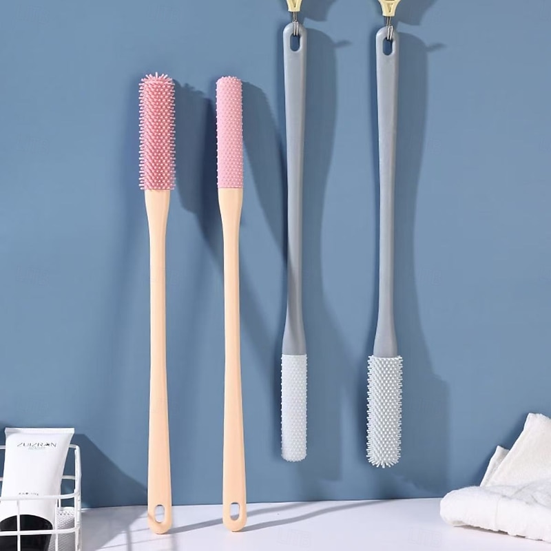 Toe Gap Cleaning Brush Set, 2-Pack Long Handle Shower Foot Brushes for Toes and Feet, Easy-to-Use Toe Cleaners and Lotion Applicators for Elderly Foot Hygiene and Daily Shower Use4