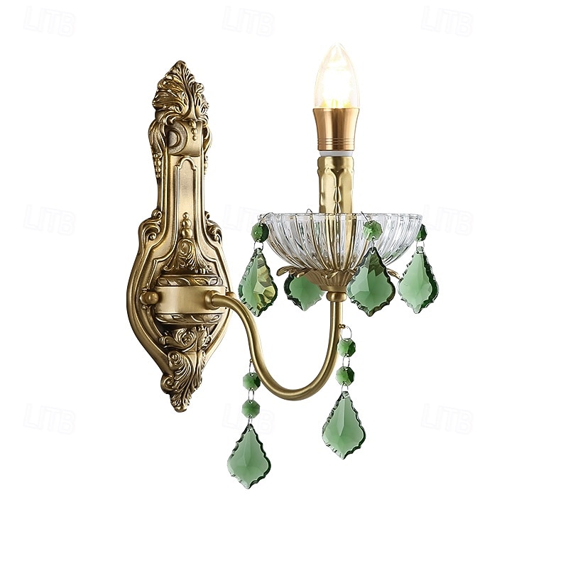 Wall Sconces Gold 1 Light Wall Sconce, Modern Wall Light Fixtures, Farmhouse Wall Sconces with Clear Glass Shade, Wall Lights for Living Room, Bedroom, Stair, Bathroom, Hallway 110-240V4