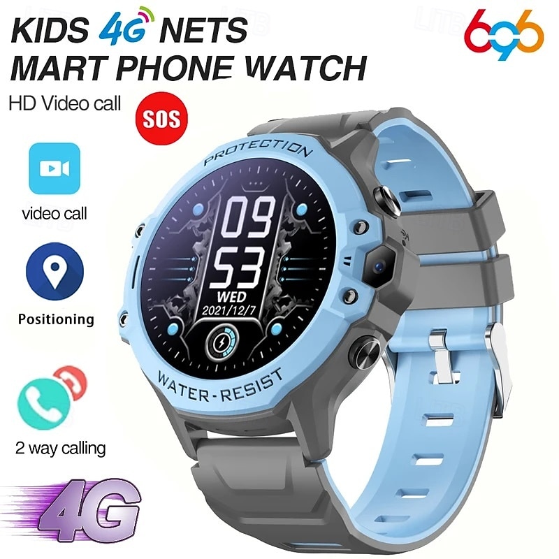 K55H Smart Watch 1.28 inch Smartwatch Fitness Running Watch Bluetooth Timer Call Reminder Sleep Tracker Heart Rate Monitor Sedentary Reminder Compatible with Android iOS IP68 Kid's GPS Heart Rate