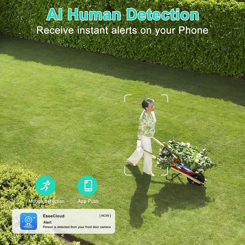 Dual-lens Solar-powered Wireless Outdoor Security Camera 8-megapixel Resolution 355 Pan-tilt Rotation With Colour Night Vision Spotlight/Alarm Motion Detection Two-way Intercom Wifi Monitoring.4