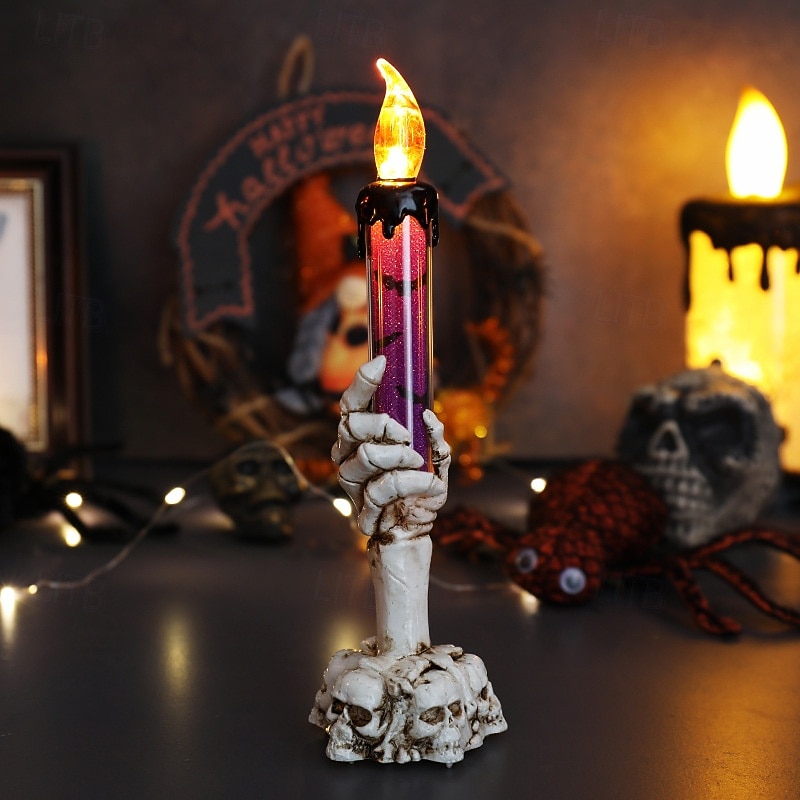 1 Pc 21.5cm Halloween Ghost Hand LED Electronic Candle Decorative Light Indoor Restaurant Party Decoration Light Decoration Light4