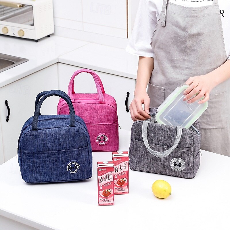Lunch Bag for Women & Men for Back to School, Office, Picnic, Hiking, Beach Insulated Thermal Lunch Tote with Thickened Aluminum Lining, Leakproof Cooler Bag for Food Storage4