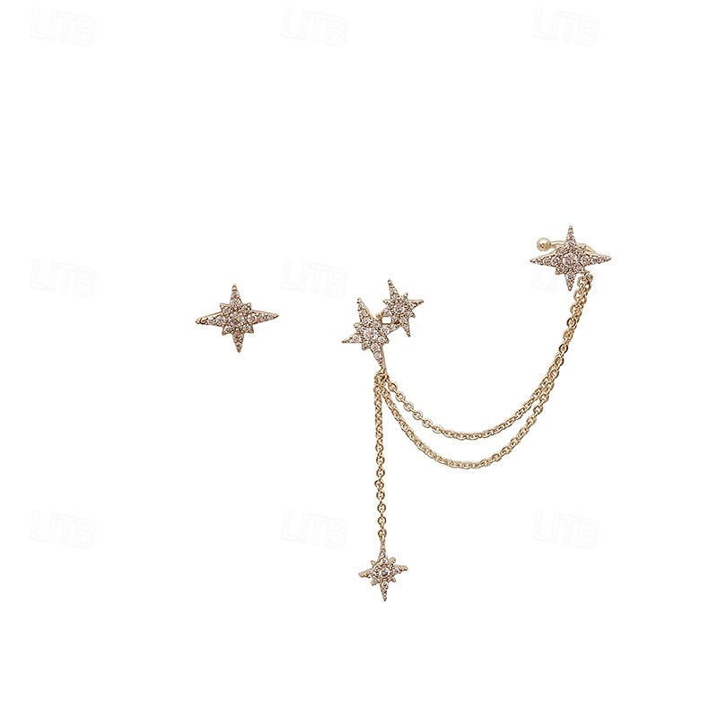 Women's Stud Earrings Tropical Star Joy Tropical Earrings Jewelry Gold For Valentine's Day2